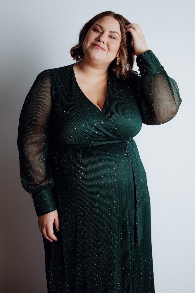 Abigail Sparkle Gown | Emerald